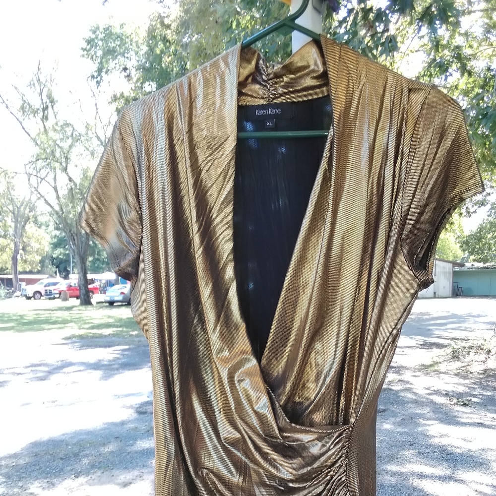 Gold clubbing shirt/dress